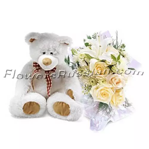 Tender Love in White, Flower Delivery to Russia, FlowersRussian