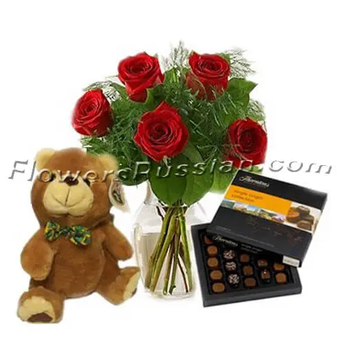 Four in One Romance, Flower Delivery to Russia, FlowersRussian