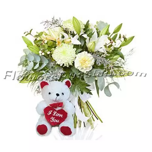 Soft as Snow, Flower Delivery to Russia, FlowersRussian