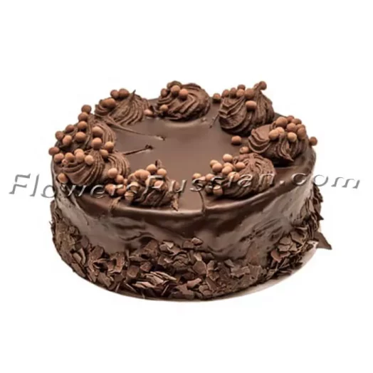 Chocolate Nutty Cake, Flower Delivery to Russia, FlowersRussian