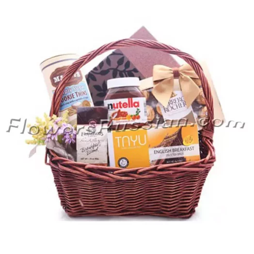 Smooth and Sweet Gift Basket, Flower Delivery to Russia, FlowersRussian