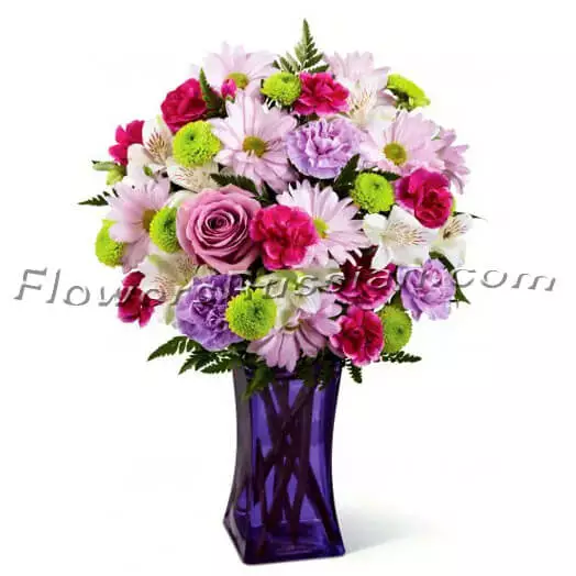 The Purple Pop Bouquet, Flower Delivery to Russia, FlowersRussian