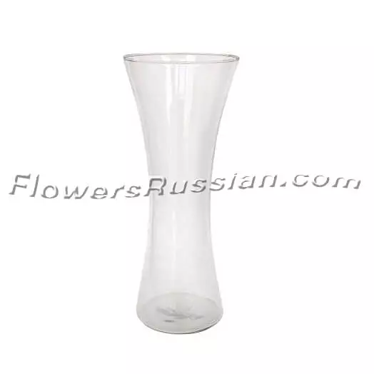 AGAMI Two Curved shape Tapered in centre Transparent Vase