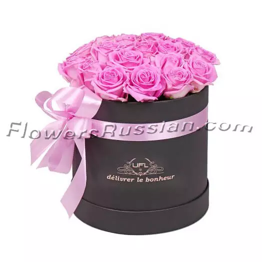 Pink Roses In A Box