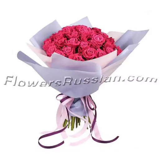 Bouquet 51 Crimson Roses to USA