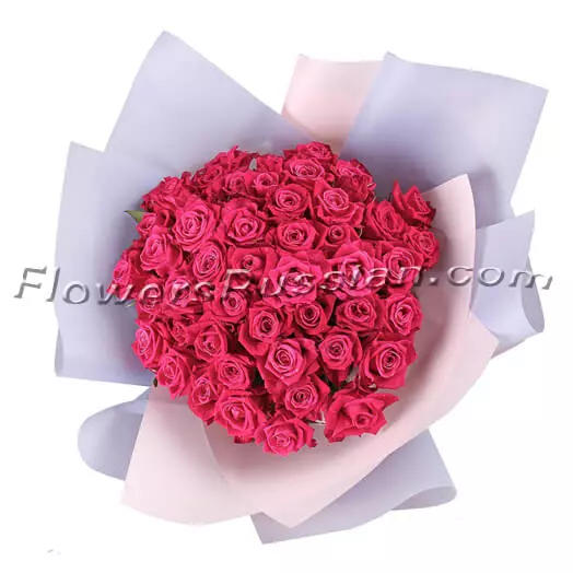 Bouquet 51 Crimson Roses to USA